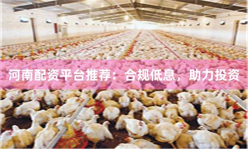 河南配资平台推荐：合规低息，助力投资